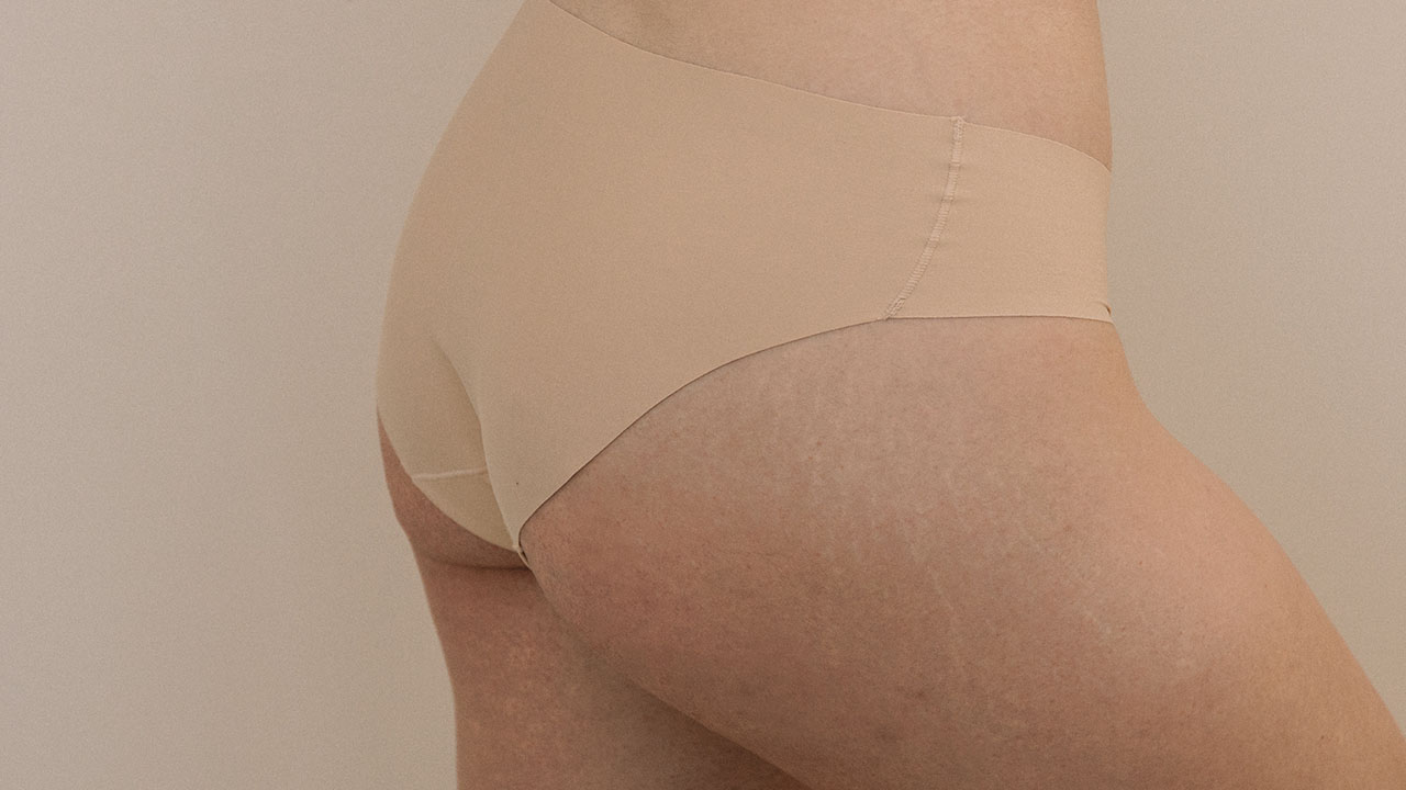Buttocks and below the Glutes